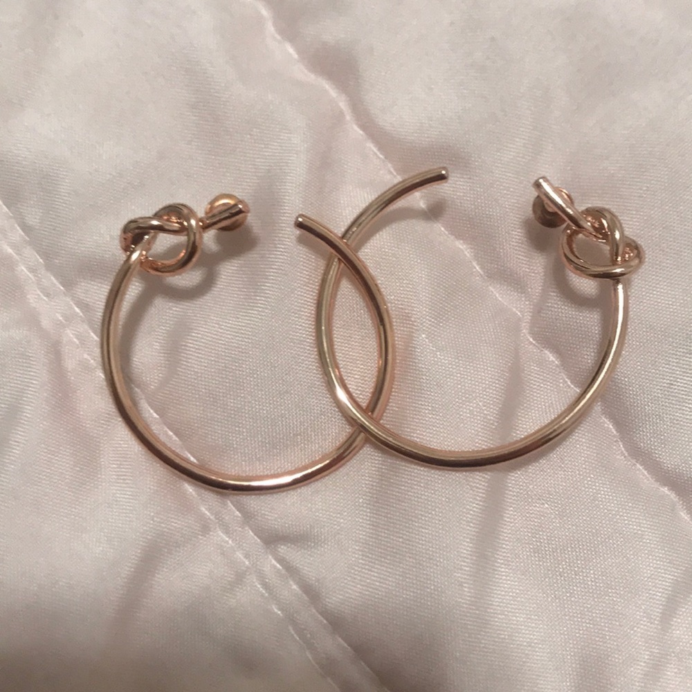 Rose gold earrings